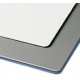 Kompozitný panel 3/0,21x1500x3050mm, biela matná/strieborná 9006 matná
