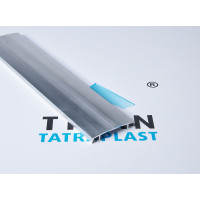 Vrchný hliníkový prítlačný profil , š 60mm spodná časť