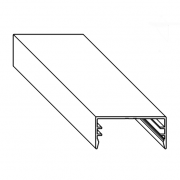 Krytka lišty š 80mm vrchná časť