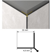 Vonkajší roh - šipka 45, 2800mm