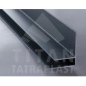 Hliníkový F profil, 10mm - RAL 7016 Antracit 